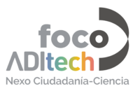 Logo de Foco ADItech, Nexo ciudadanía y ciencia
